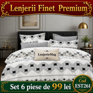 Lenjerie de pat finet 6 piese EST261