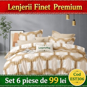 Lenjerie de pat finet 6 piese EST306