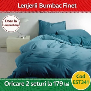 Lenjerie de pat finet 6 piese EST341– Oferta 2 la 179 lei
