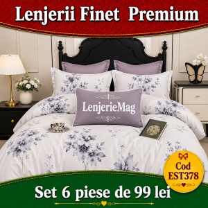 Lenjerie de pat finet 6 piese EST378
