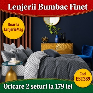 Lenjerie de pat finet 6 piese EST389 – Oferta 2 la 179 lei