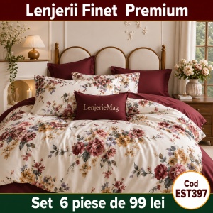 Lenjerie de pat finet 6 piese EST397