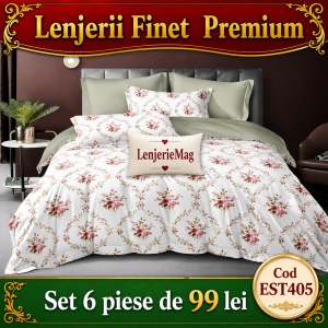 Lenjerie de pat finet 6 piese EST405