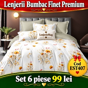 Lenjerie de pat finet 6 piese EST407