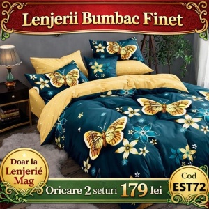 Lenjerie de pat finet 6 piese EST72– Oferta 2 la 179 lei