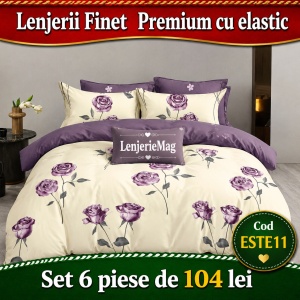 Lenjerie de pat finet 6 piese ESTE11