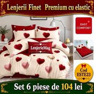 Lenjerie de pat finet 6 piese ESTE23