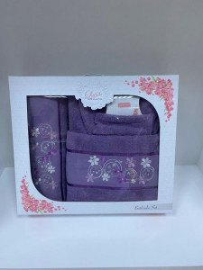 Set Prosoape si Halat din Bumbac 4 Piese LUISA LUS09