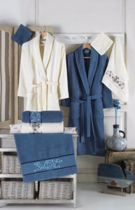 Set Prosoape si Halate din Bumbac 10 Piese, LUISA LUS1002