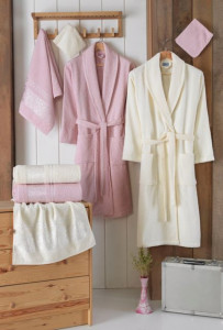 Set Prosoape si Halate din Bumbac 10 Piese, LUISA LUS1012