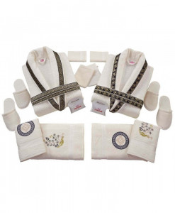Set Prosoape si Halate din Bumbac 16 Piese Nurpak SBN-09