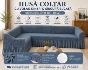 Husa Canapea Tip Coltar Gri