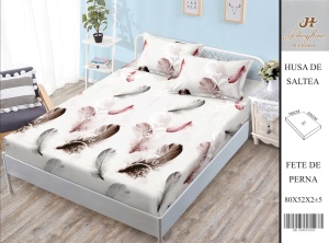 HUSA DE PAT CU ELASTIC CU 2 FETE DE PERNA 160x200cm SHA31