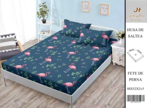 HUSA DE PAT CU ELASTIC CU 2 FETE DE PERNA 160x200cm SHA51