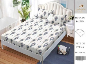 HUSA DE PAT CU ELASTIC CU 2 FETE DE PERNA 160x200cm SHA61