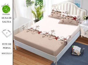 HUSA DE PAT CU ELASTIC CU 2 FETE DE PERNA Premium 180x200cm HSG36