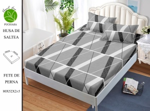 HUSA DE PAT CU ELASTIC CU 2 FETE DE PERNA Premium 180x200cm HSG66