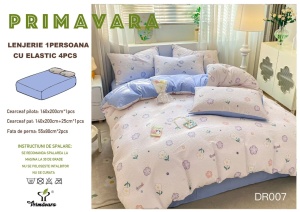 Lenjerie de pat 1 persoana&single Finet Creponat SCOP11