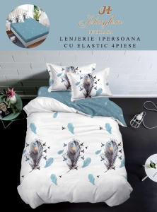 Lenjerie de pat Finet 1 Persoana sau dimensiuni mici cu Elastic Y173