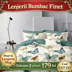 Lenjerie de pat finet 6 piese EST157– Oferta 2 la 179 lei