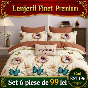 Lenjerie de pat finet 6 piese EST196