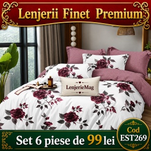 Lenjerie de pat finet 6 piese EST269