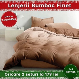 Lenjerie de pat finet 6 piese EST336– Oferta 2 la 179 lei