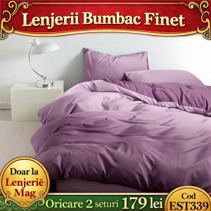 Lenjerie de pat finet 6 piese EST339– Oferta 2 la 179 lei