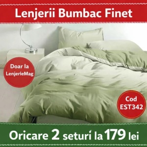 Lenjerie de pat finet 6 piese EST342– Oferta 2 la 179 lei