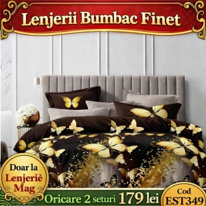 Lenjerie de pat finet 6 piese EST349– Oferta 2 la 179 lei