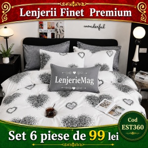 Lenjerie de pat finet 6 piese EST360