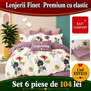 Lenjerie de pat finet 6 piese ESTE15