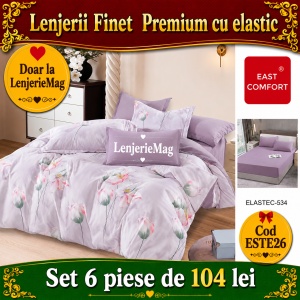 Lenjerie de pat finet 6 piese ESTE26