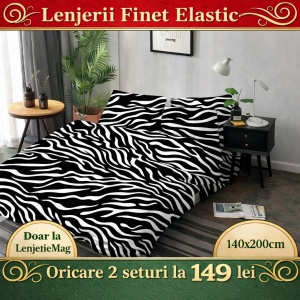 Set Lenjerie cu Elastic Finet Gros 140X200 SKE53
