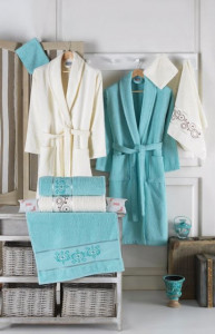 Set Prosoape si Halate din Bumbac 10 Piese, LUISA LUS1003
