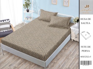 HUSA DE PAT CU ELASTIC CU 2 FETE DE PERNA 160x200cm SHA08