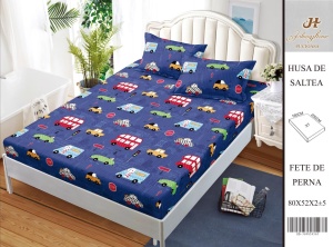 HUSA DE PAT CU ELASTIC CU 2 FETE DE PERNA 160x200cm SHA18