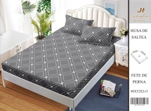 HUSA DE PAT CU ELASTIC CU 2 FETE DE PERNA 160x200cm SHA28