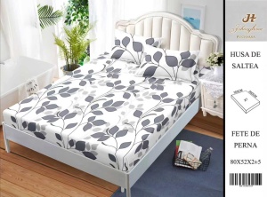 HUSA DE PAT CU ELASTIC CU 2 FETE DE PERNA 160x200cm SHA38