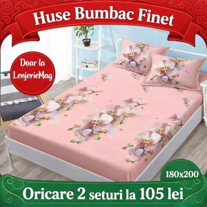 HUSA DE PAT CU ELASTIC CU 2 FETE DE PERNA 180x200cm SKYH54