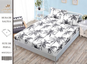 HUSA DE PAT CU ELASTIC CU 2 FETE DE PERNA Premium 180x200cm HSG03