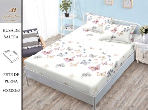 HUSA DE PAT CU ELASTIC CU 2 FETE DE PERNA Premium 180x200cm HSG23