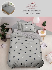 Lenjerie de pat Finet 1 Persoana sau dimensiuni mici cu Elastic Y180