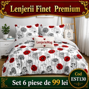 Lenjerie de pat finet 6 piese EST130