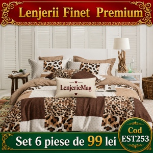 Lenjerie de pat finet 6 piese EST253