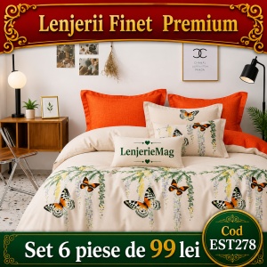 Lenjerie de pat finet 6 piese EST278