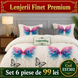 Lenjerie de pat finet 6 piese EST302