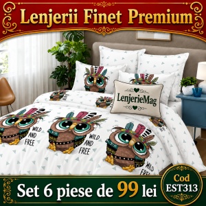 Lenjerie de pat finet 6 piese EST313