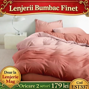 Lenjerie de pat finet 6 piese EST337– Oferta 2 la 179 lei