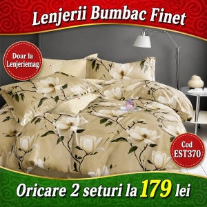 Lenjerie de pat finet 6 piese EST370 – Oferta 2 la 179 lei